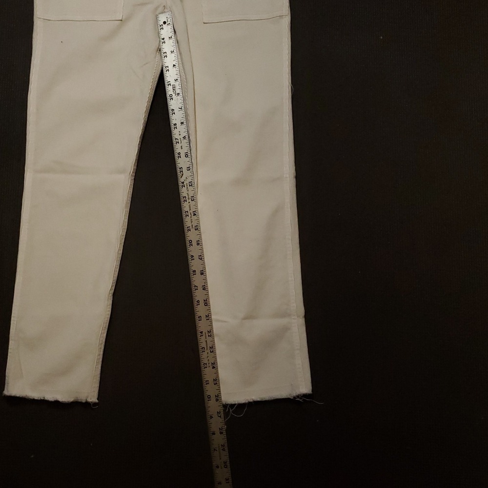 Nili Lotan Shon Corduroy Pants Womens 4 Bone High Rise Baggy Wide Bow Leg‎ USA - Picture 16 of 16